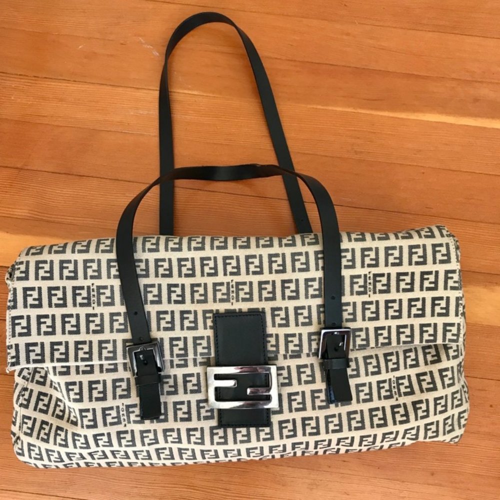 Fendi Zucchino Baguette Bag